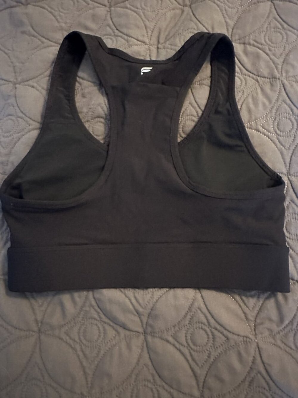 Fabletics Black Racerback Sports Bra - Picture 2 of 2